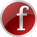 Red Facebook Icon 128x128 png